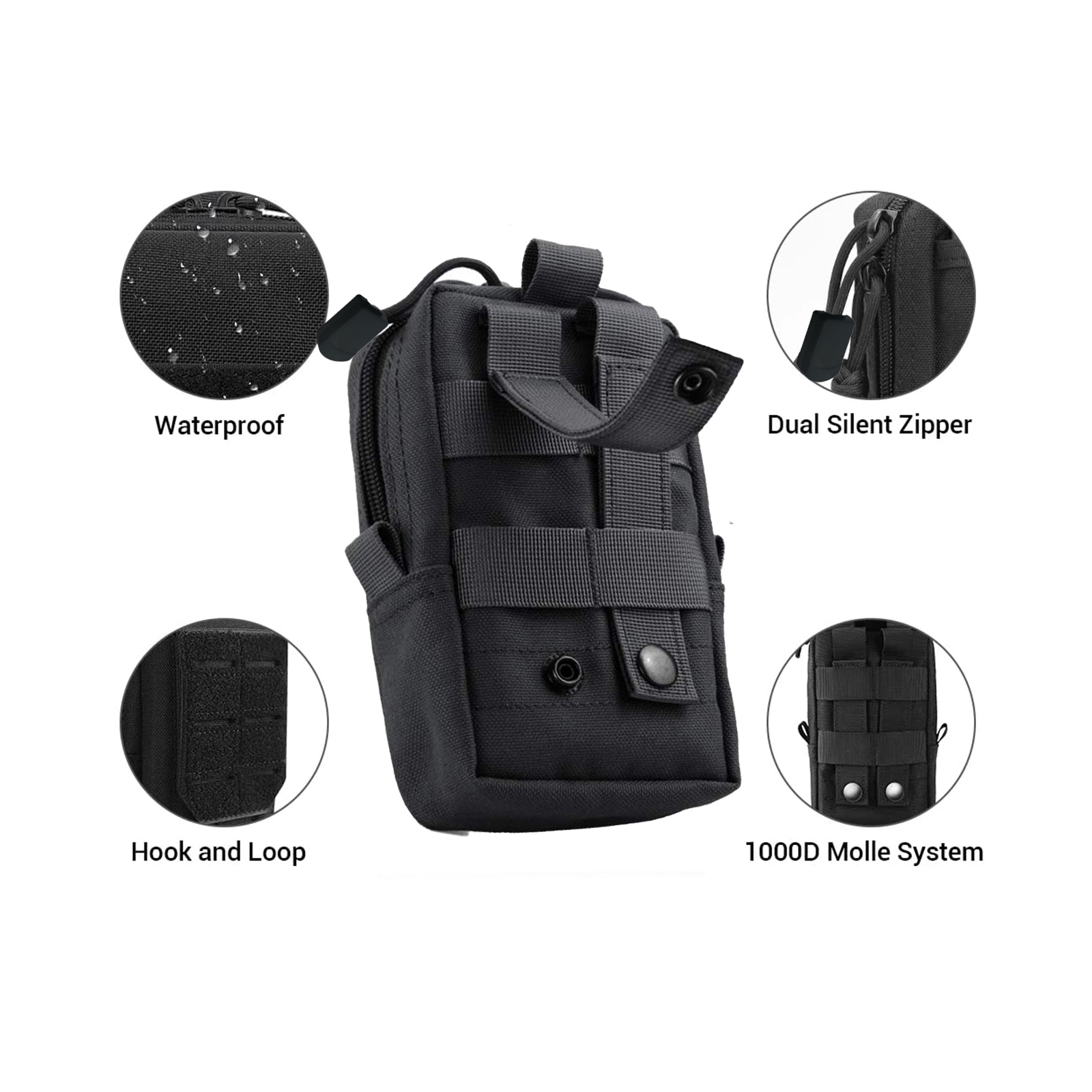 Tactical Molle Pouch Waist Bag - đánh giá và giá Phone Accessories Organizer