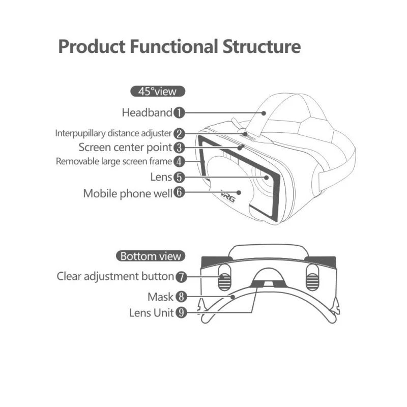 VRG Pro Virtual Reality VR Gla - đánh giá và giá Phone Accessories Android